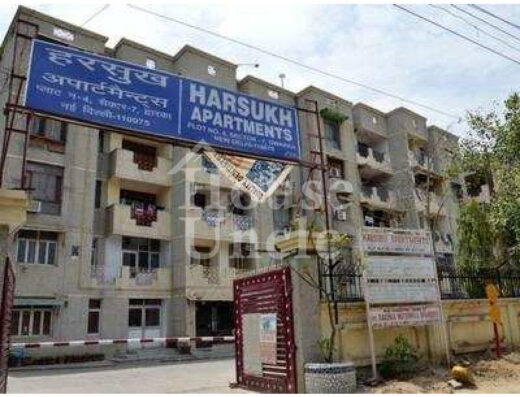 3 BHK Apartment/Flat For Rent In Harsukh Apartments, Plot No. 4, Sector 7, Dwarka, New Delhi - 1600 Sq. Ft.