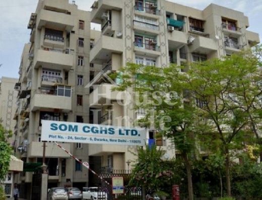 4 BHK Apartment/Flat For Rent In Som Apartments (Som CGHS Ltd.), Plot No. 24, Sector 6, Dwarka, New Delhi - 2600 Sq. Ft.