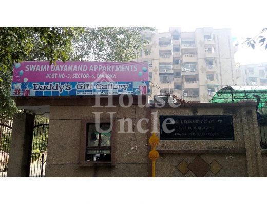 3 BHK Apartment/Flat For Rent In Swami Dayanand Apartments, Plot No. 5, Sector 6, Dwarka, New Delhi - 1850 Sq. Ft.