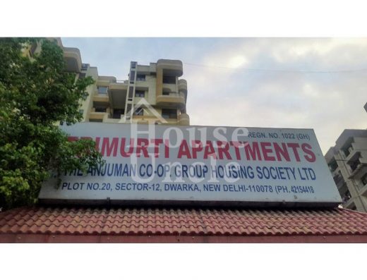 3 BHK Apartment/Flat For Rent In Trimurti Apartments (The Anjuman CGHS Ltd.), Plot No. 20, Sector 12, Dwarka, New Delhi - 1600 Sq. Ft.